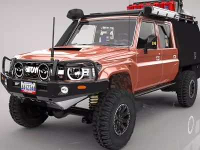 TOYOTA LAND CRUISER ARB Low-poly 3D model