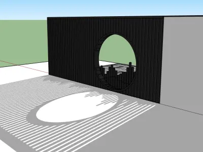 landscape wall -Chinese style-2 3D model