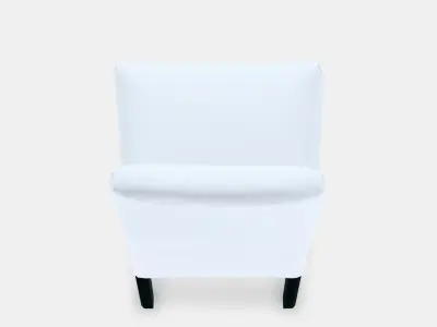 BERGMUND Chair w medium long cover 1 Low-poly 3D model