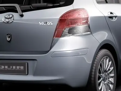 toyota yaris 5d 2009 3D model