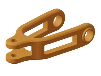 Plastic Premium Bike Yoke Toy 3D model