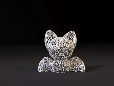Bat Voronoi 3D print model
