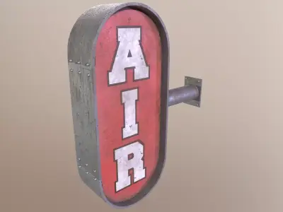 The AIR sign 3D model
