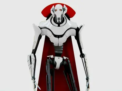 GRIEVOUS  Rigged for Unreal Engine - Unity - MIXAMO 3D model