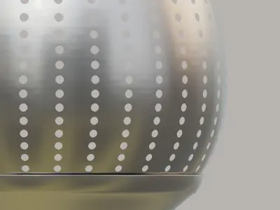 Moroccan Perforated Metal Conical Lantern 3D model