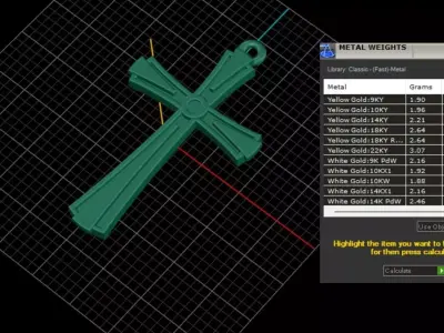 cross 3D print model