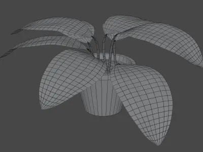 Plant pot  Low-poly 3D model