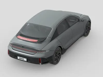 Hyundai IONIQ 6 2023 Low-poly 3D model