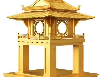 Temple of Literature 3D print model