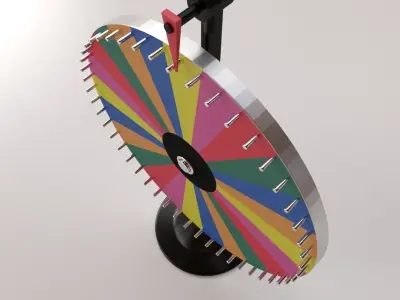 Spinning Wheel 2 3D model