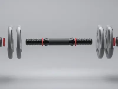 dumb-bell dumbbell 3D model