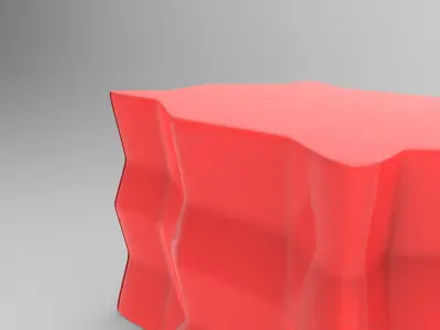 Pela Stool Low-poly 3D model