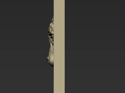 Wolf Head A76 3D print model