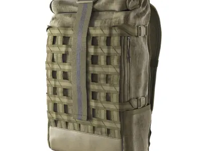 Bike messenger backpack 3D model