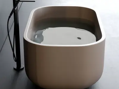 Ceramica Cielo Dafne art DABAT Bathtub Low-poly 3D model