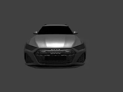 AUDI RS6 Low-poly 3D model from CGTrader