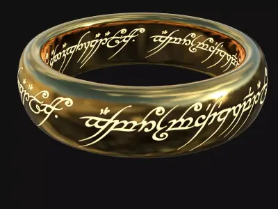 Ring Of  Power Low-poly 3D model