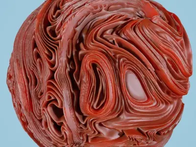 12 Folding Spheres 3D print model