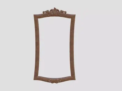 Wood Carved Frame 3D print model get