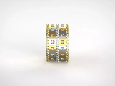 ring consists of three separate rings rr0010 3D print model