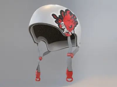 Skate helmet 3D model