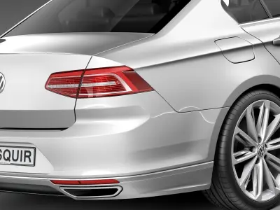 Volkswagen Passat R-line 2015 3D model