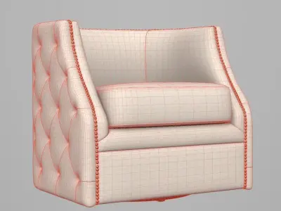 Arm chair Low-poly 3D model purchase