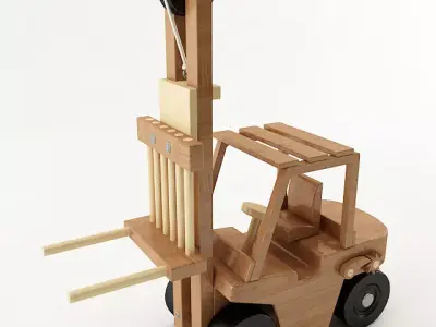 Toy Forklift 3D model