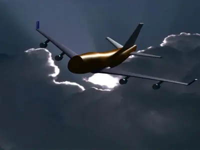 Boeing-747-400  Air Freighter Free 3D model