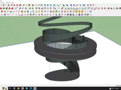 Contemporary staircase 3d model 3D model