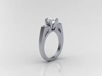 Diamond ring 3D print model