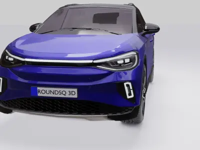 Generic SUV Low-poly 3D model