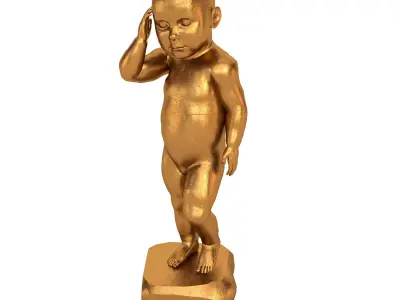 Decor Sculpture children Set 01 3D model