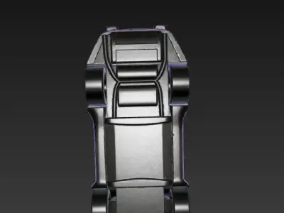 Porsche 911 low poly Low-poly 3D model