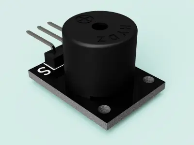 3 Pin Outlet Passive Alarm Module 3D print model