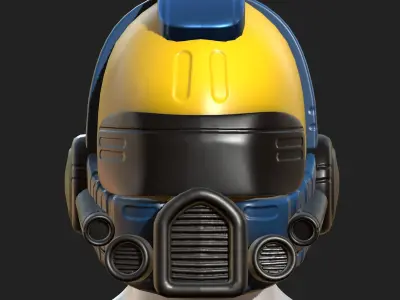Helmet plastic mask protection pollution ball shaped  Low-poly 3D model purchase