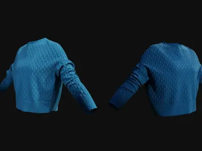 Sweater Marvelous Designer 3D model