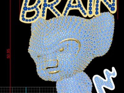 Pinky and the brain 3D print model