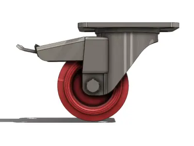 Rodizio Giratorio Rod Car GLR 312 OA UFK Rotary Wheel 3D model