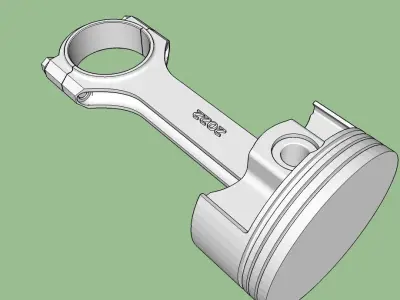 piston rod 3D model