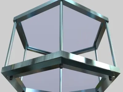 Glass Table 02 3D model