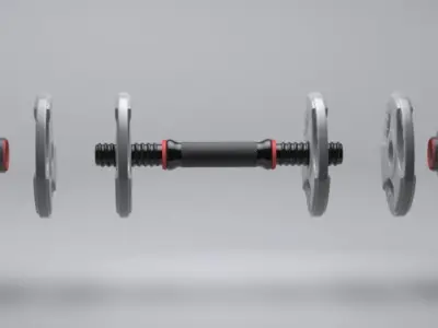 dumb-bell dumbbell 3D model