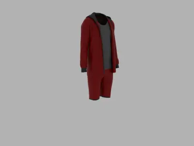 Sport Suit Low-poly 3D model