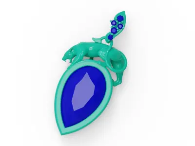 Panther pendnat  01 3D print model