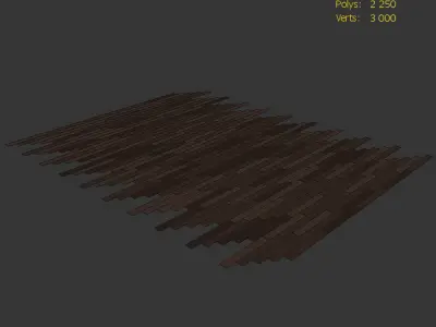  Wood Floor Oak Brooklyn Firestop1 3D model