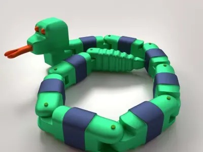 Toy Snake 3D model