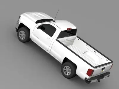 Chevrolet Silverado LT Regular Cab Long Box 2016 3D model
