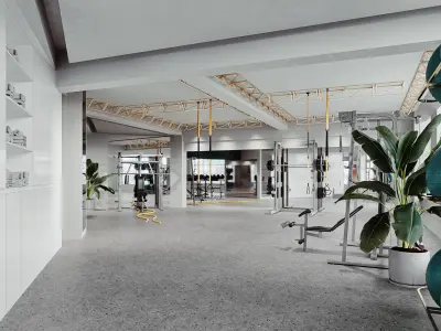 Modern Gym 3D model