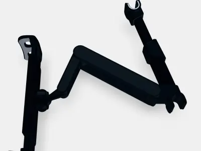 FIXED Tab Passenger 2 headrest tablet holder black 3D model