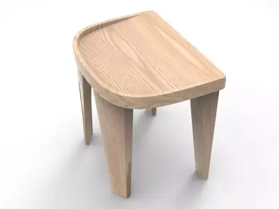 Klif Stool Low-poly 3D model